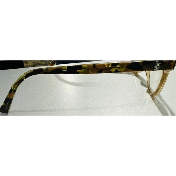 BMW Brown Camo Two Tone 49 20 140 mm Eyeglass Frame C10 B6045 unisex round cat - Picture 6 of 7
